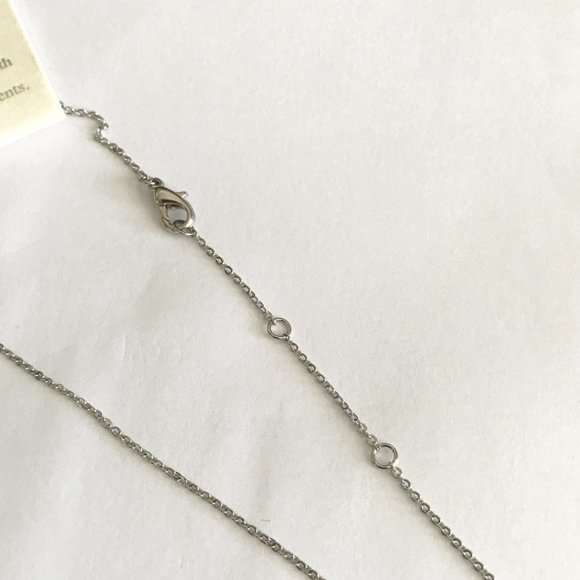 Palm Tree Necklace 18" Silver Rhodium Plated Coconut Island Beach Nautical - Picture 10 of 12